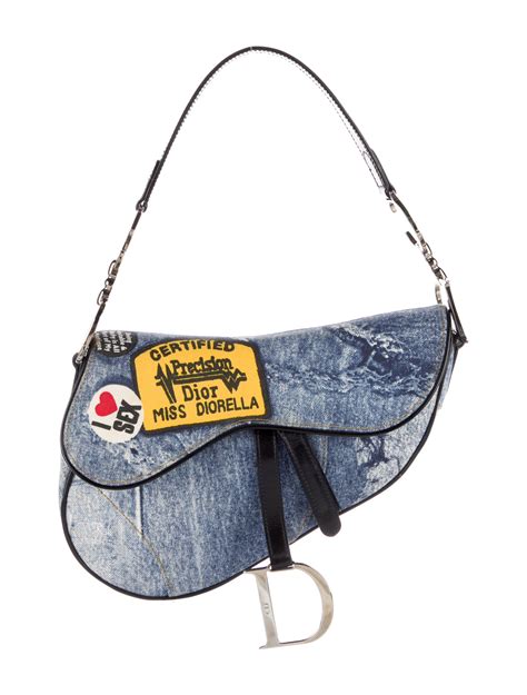 denim Dior saddle bag vintage